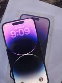 ايفون 14 برو ماكس للبيع فقط جهاز نضيف ما داخل صيانه شرط على الفحص ذاكر...