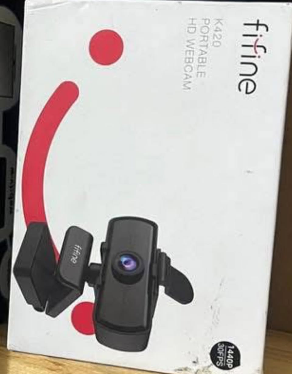 كاميرا ويب FIFINE 1440p 
Full HD PC 
تصوير 2k
دقة 1440 بكسل
 ميكروفون مدمج

سعر 30 مع التوصيل


**إذا كنت صاحب هذا الإعلان وتريد حذفه لأي سبب، رجاءا أرسل رسالة إلى الدعم الفني**