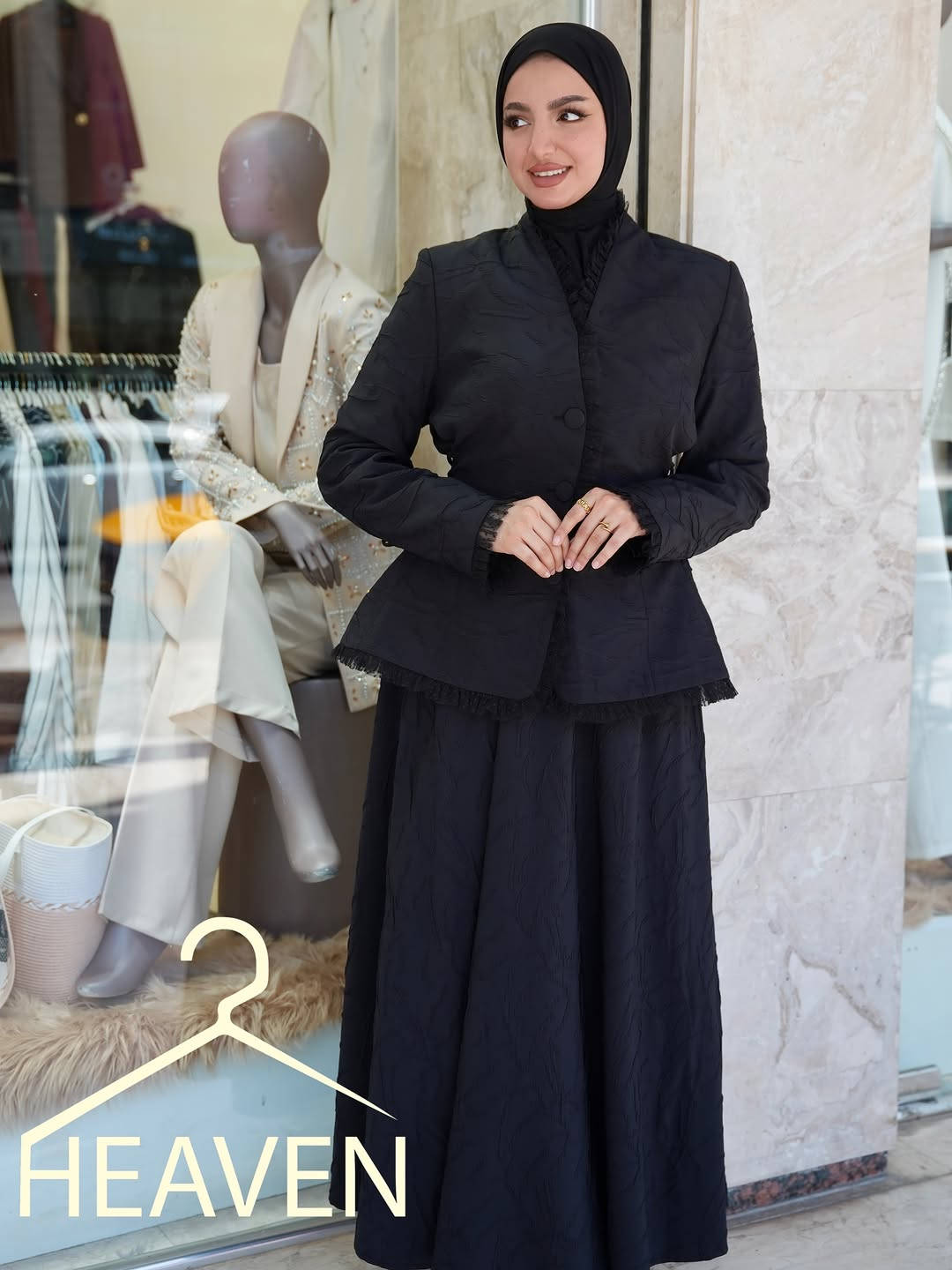 Heaven Boutique اناقتك عنواننا💫

طقم أنيق تنورة مع سترة ✨
بخامة راقية ولمسة فخامة تخلي إطلالتك غير 🤍

الألوان المتوفرة:
أسود ماروني وردي فستقي بيجي سمائي

القياسات:
38 - 40 - 42 - 44 - 46 

الحجاب متوفر بعدة ألوان💕

طول السترة:70سم 

طول التنورة :110

للطلب راسلونا دايركت💌
او الاتصال عبر الواتس اب ***********📞

عنوان البوتيك :
زيونة - شارع الربيعي
مجمع الانيوم مقابل كوزمتك هدى يوسف
