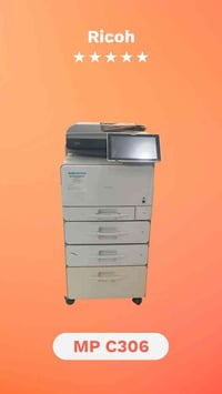 طابعة ريكو موديل MP C306 ليزري ملون مستعمل بحالة ممتازة سعر الحبر 200 ...