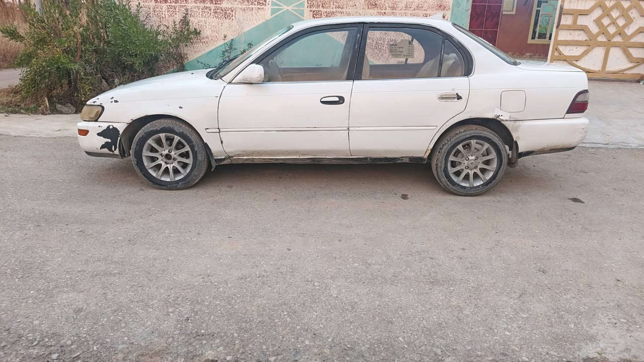 السلام عليكم
متاح كورلا موديل 96 سياره جاهزه ترايك وين متريد مكينه وكير خير وبركه تخم تاير جديد باتري جديد صدر امامي وخلفي نضيف رقم بغداد الدولي تحويل شوكت مايعجبك سنويه ل 28 سياره مال جناي خير وبركه  كهربائيات شغاله السياره ديالئ المقداديه السعر  46 ورقه وبيها مجال قليل للشراي وميتعبني للستفسار ***********
