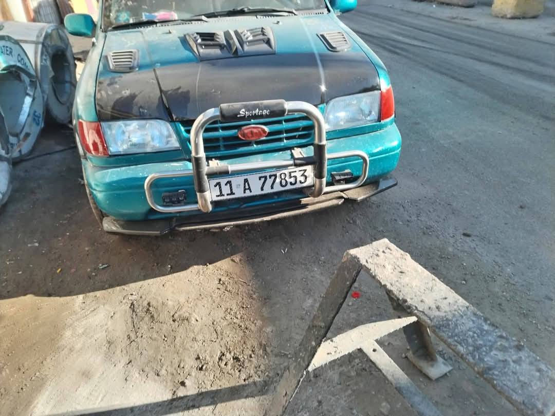 السلام عليكم
كيا اسبورتج موديل ٩٦ محوك وكير مكفولات
كهربائيات كلها شغاله لاخياس ولاضربه
رقم بغداد انكليزي السعر ٤٦ وبيها مال حك الجيه
السياره شارع شيخ عمر مقابل جامع السهروردي
رقم تليفون ***********
