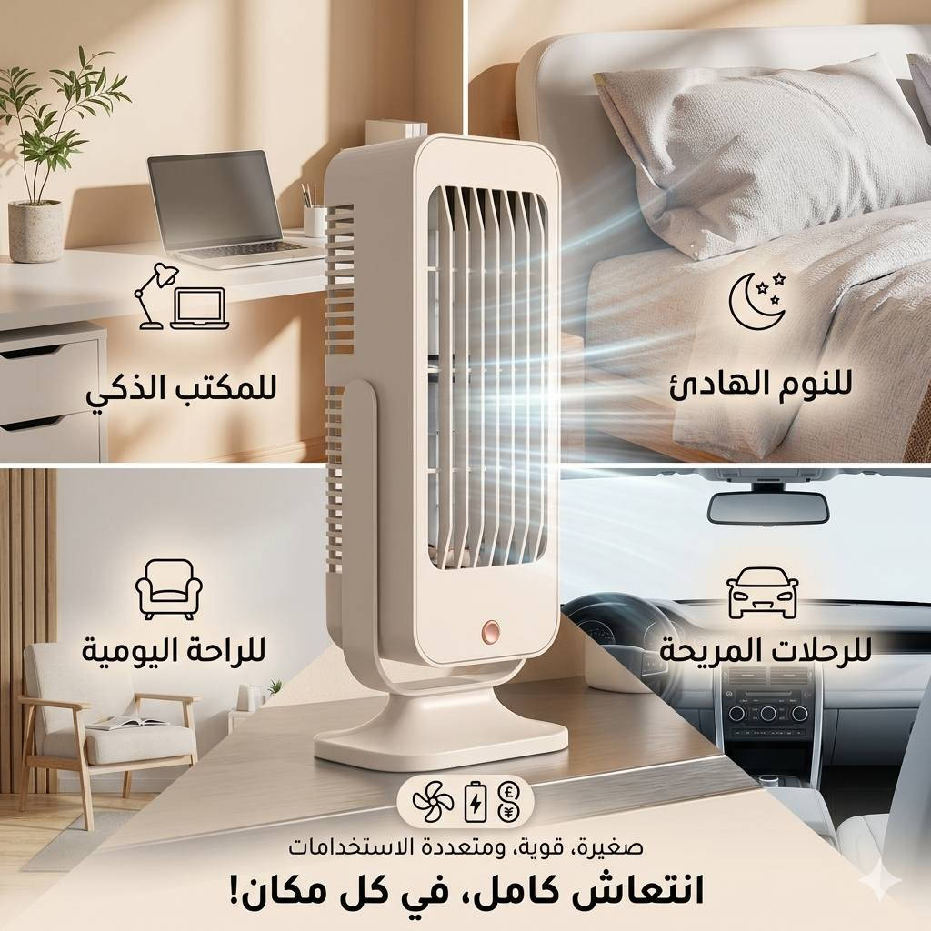 مناسبة للبيت، للمكتب، وحتى بالسيارة! 🚗🏠🏢 خفيفة، عملية، وبسعر كلش مناسب! 💸18الف , وتوصيل مجاني كل المحافظات
ودعوا حر الصيف واستمتعوا بالهواء المنعش! 😌 هذه المروحة هي الحل الأمثل لتبريد الجو وتريح البال
يا الله، شوفوا هاي المروحة الصغيرة شكد أنيقة! 😍 تصميمها راقي ولونها بيجي يجنن ويا كلشي. 💖 /رقم الهاتف ***********
مناسبة للبيت، للمكتب، وحتى بالسيارة! 🚗🏠🏢 خفيفة، عملية، وبسعر كلش مناسب! 💸18الف , وتوصيل مجاني كل المحافظات
