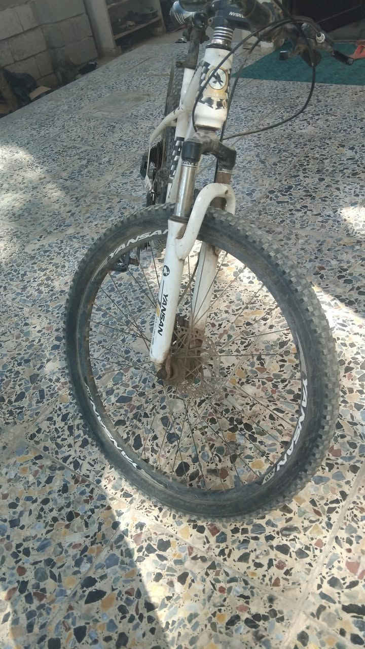 السلام عليكم هذا البايسكل للبيع فول موصفات أمريكي لون ابيض يجنن النوع BMX جبلي سبع نمر العنوان بغداد الدورة البوعيثة بداية سيطره البوعيثة السعر 60 وبي مجال حك الجيه  رقم الموبايل ***********
