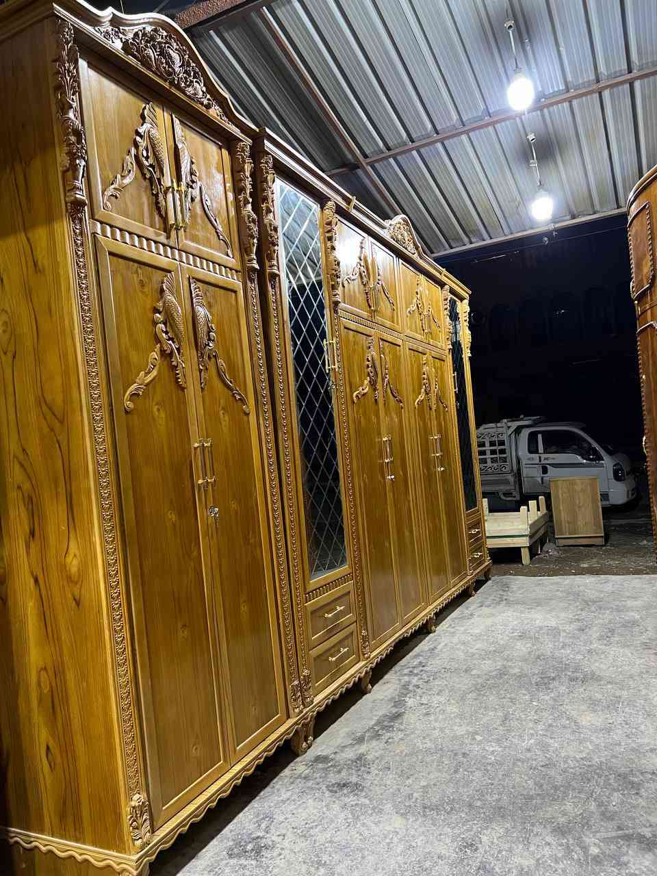 💜 معرض حبوش لنجاره والاثاث  💜

غرفه استخدام اربع اشهر فقط امانه الله 

غرفه دزاين الفخامه الملكيه 
شغل فوق الثقيل كله زان دمياطي من دنك من قبالم من نقوش من سرير من حجل جعب غزال لوكنز من شغل صاج ل٦ ملم الوجه والداخل اربع ملم والظهر جرجوبه فريم ضب براغي داخل اطار الكنتور 
الغرفه مفوله مثل ما كدامكم جماله 💜 
الغرفه اكثر من سبع قطع 

للحجز و الاستفسار الاتصال او خاص او واتساب 
       💜☎☎💜*********** 💜☎☎💜
