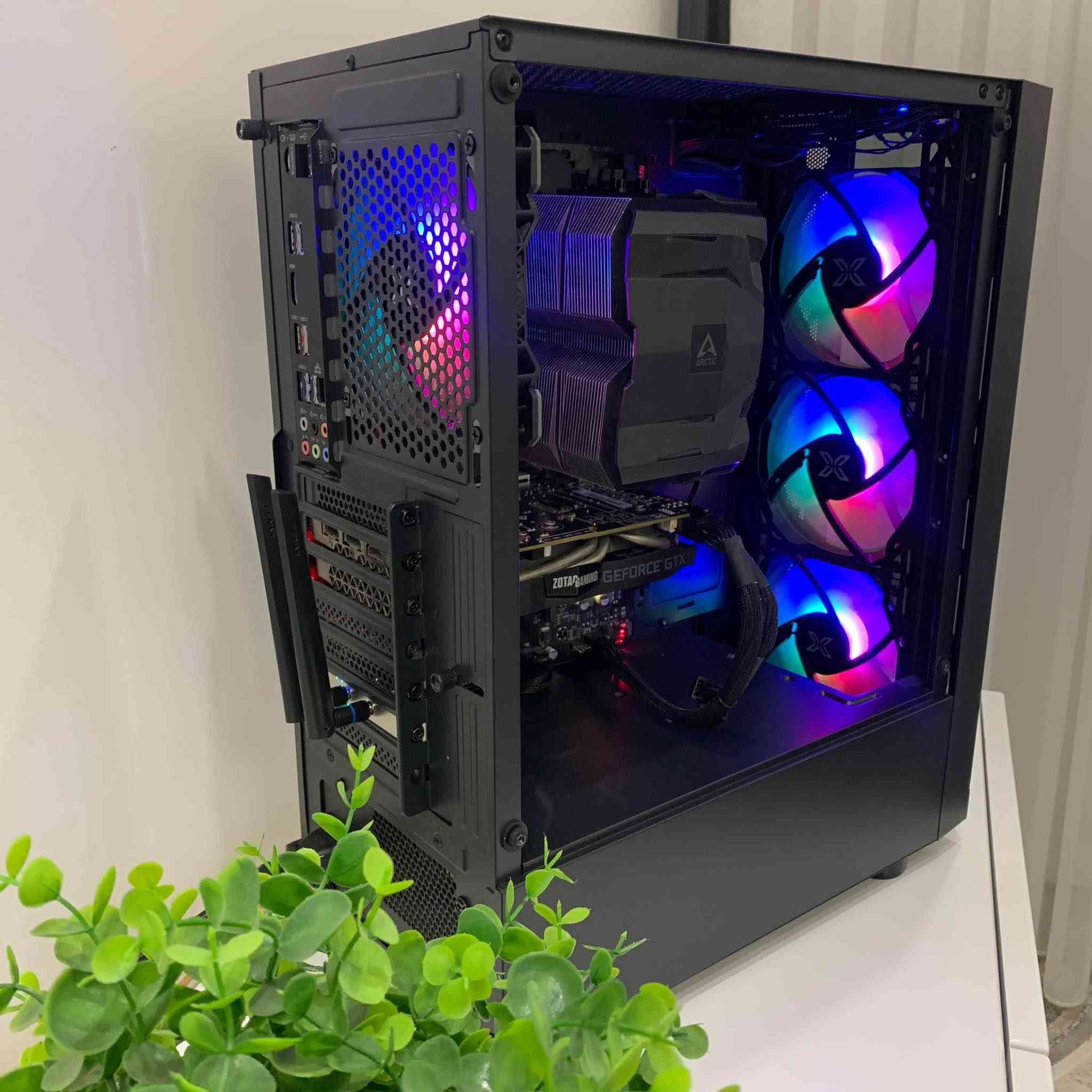 PC Specifications

CPU: Intel® Core™ i5-9400F (6C / 6T)
CPU Cooler: ARCTIC Freezer 7 X CO Compact Air
GPU: Zotac GeForce® GTX 1660 Twin Fan - 6GB
MOBO: GIGABYTE Z390 GAMING X-CF
RAM: Corsair Vengeance LPX 16GB DDR4-3200
SSD: Samsung 860 EVO 250GB M.2 SATA
HDD: Seagate Barracuda 1TB 7200RPM
PSU: Corsair CV650 650W
Case: Xigmatek Duke Mid-Tower Case السليمانية, العراق


**إذا كنت صاحب هذا الإعلان وتريد حذفه لأي سبب، رجاءا أرسل رسالة إلى الدعم الفني**