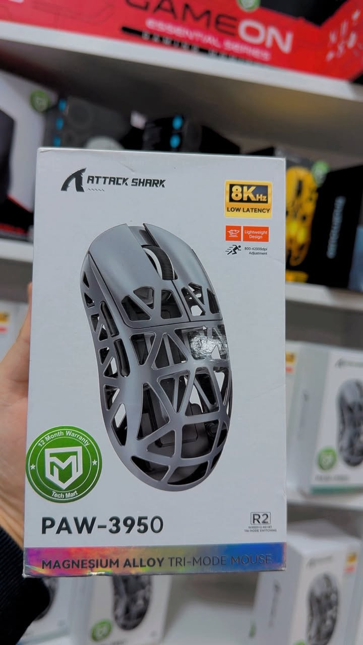 📌 السلام عليكم.. متوفر حالياً ماوسات براند Attack Shark بموديلين (R5 Ultra - R2) وهاي هي مواصفاتهم:
• 8K Polling Rate (سرعة استجابة فائقة)
• PAW 3950 Max Sensor (أحدث حساس)
• Carbon Fiber - Magnesium Alloy (مصنوع من ألياف الكاربون وسبيكة المغنيسيوم)
• Tri Mode (ثلاث طرق للاتصال)
• 42000 DPI
• الوزن: بين 39g إلى 45g
الأسعار:
💰 سعر الـ R5 Ultra: ٩٣،٠٠٠ دينار
💰 سعر الـ R2: ١٠٠،٠٠٠ دينار
☑️ يوجد توصيل لكافة محافظات إقليم كردستان والعراق.
للمزيد من المعلومات، تگدرون تراسلونا خاص أو تكتبون بالتعليقات.


**إذا كنت صاحب هذا الإعلان وتريد حذفه لأي سبب، رجاءا أرسل رسالة إلى الدعم الفني**