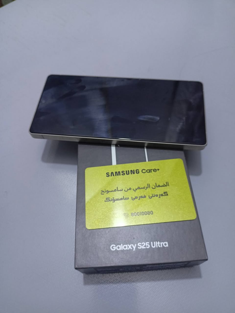 جهاز سامسونج S25 الترا ذاكرتة 256
نظافتة 100‎%‎ مستخدم ٥ اشهر 
ضمان باقي على ضمانه ٦ اشهر 
جهاز جديد مكفول وبلادي 
جميع ملحقاتة اصلية موجودة 
للبيع مليون وربع بي مجال للطيبين 
شراء واتساب ☎️ اتصال او هاتف 
***********
