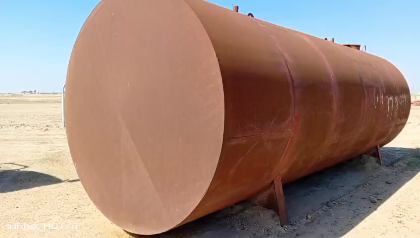 السلام عليكم خزان سعه ٣٦ الف لتر يرهم كلشي ماء أو وقود حديد ٥ ملم بي زرف او زرفين زغار شرط بدون خياس نضيف مكان تكريت السعر ٢٧ ورقه ***********
