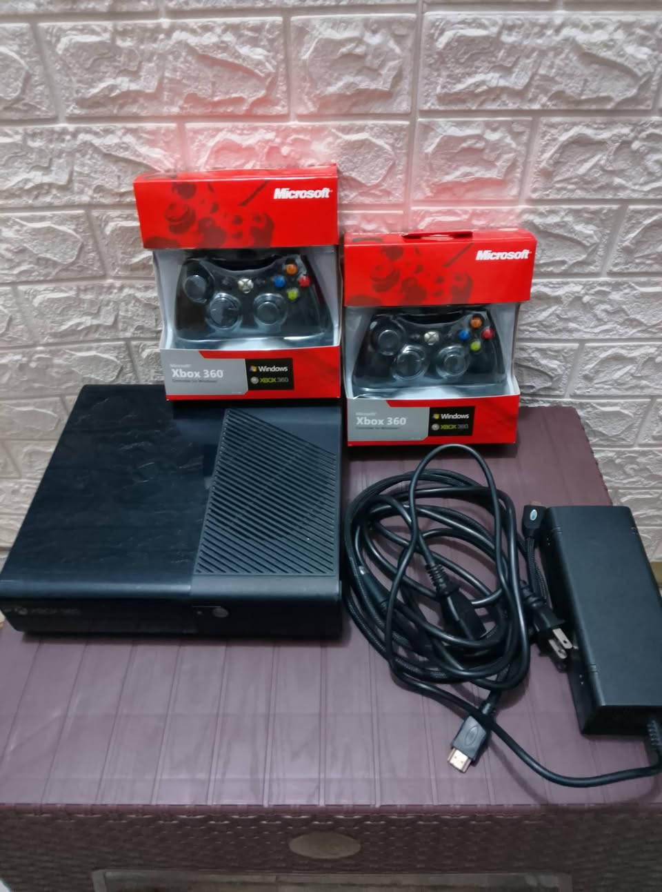 سلام عليكم Xbox إكس بوكس 360كامل ملحقات يدات ثنين العاب 10 بل هارد سعر130 وبي مجال
بلي ثري3كامل ملحقات يدات ثنين العاب 9 بل هاردسعر  130 وبي مجال 

بلي 2 تو كامل ملحقات يدات ثنين فلاش بي 30 لعبه سعر45 وبي مجال مكاني نجف ***********
