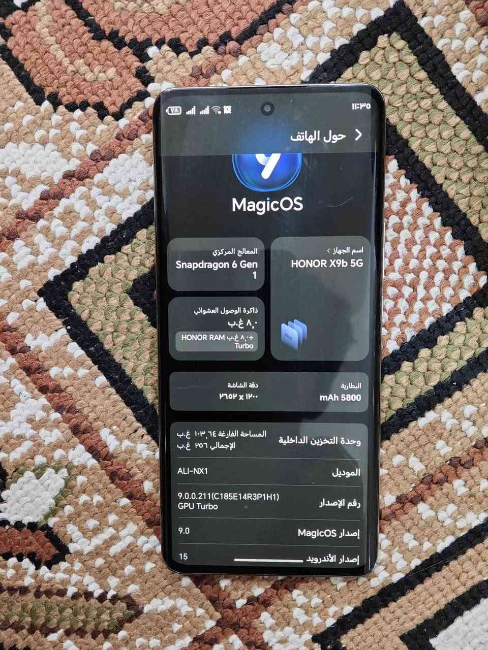 السلام عليك هاتف( HNOR X9b 5G) ذاكره 256والعشوائيه 8 اخو الجديد نظافه 95 ما داخل تصليح كامل ملحقات حته الكارتتون 
بيه شخط صغير ما يبين بل شاشه


**إذا كنت صاحب هذا الإعلان وتريد حذفه لأي سبب، رجاءا أرسل رسالة إلى الدعم الفني**