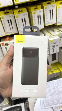 🔋 باور بانك أصلي من Baseus ⚡ سعة 10000mAh ⚡ قوة الشحن 15W شحن سريع وعم...