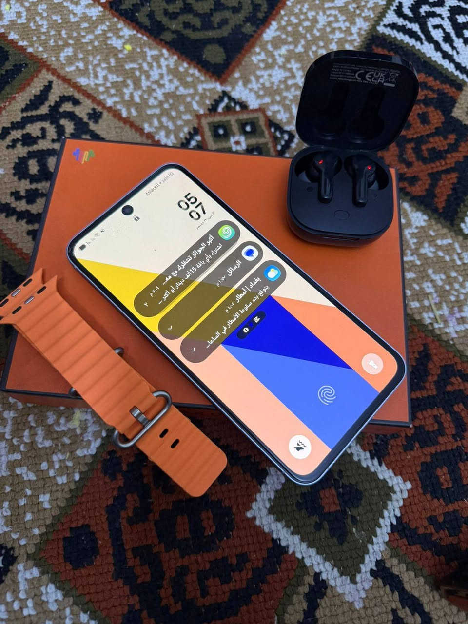 سامسونك5G .A55 ستخدام قليل نضافه 100% ذاكره 256 العشوائيه 8 ويا ساعه ابل كوبي اصلي ويا يربود اصلي وملحقات
السعر 300مكان بغداد ***********
