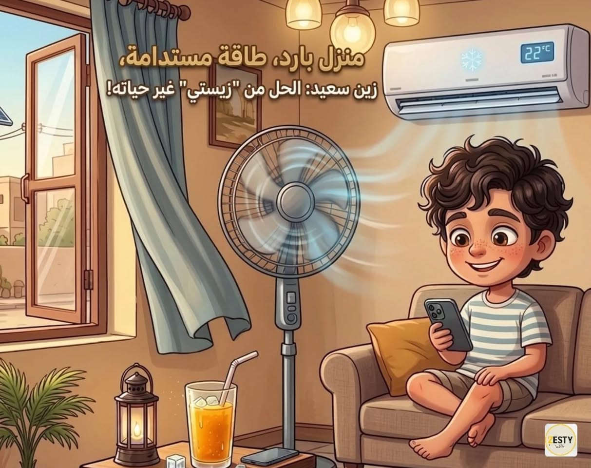 ☀️ زين بعده يتحمل الحر وانقطاع الكهرباء؟

كل صيف نفس المعاناة…
حرّ يزيد ⚠️
كهرباء تنطفي ⚠️
ومكيف ما يكدر يكمل 😓

لكن زين قرر يدور على الراحة الحقيقية 🌞

مع أنظمة الطاقة الشمسية من Zesty Solar Energy
✔️ كهرباء مستقرة
✔️ تشغيل مستمر للمكيفات
✔️ تقليل مصروف المولد
✔️ راحة لعائلتك طول الصيف

لا تخلي الحر يسيطر على يومك…
ابدأ حلّك الذكي من هسه.

📩 راسلنا للتفاصيل والأسعار
⚡ تجهيز وتركيب باحترافية
💳 كاش أو أقساط

📞 ***********
📍 شركة Zesty للطاقة الشمسية – بغداد
📞 ***********
📍 شركة Zesty للطاقة الشمسية – المنصور - تقاطع الرواد 
📞 ***********
📍 شركة Zesty للطاقة الشمسية – انبار - مدينة هيت
📞 ***********
📍 شركة Zesty للطاقة الشمسية – انبار - مدينة حديثة 
📞 ***********
📍 شركة Zesty للطاقة الشمسية – انبار - مدينة الفلوجة 
📞 ***********
📍 شركة Zesty للطاقة الشمسية – نينوى - موصل
📞 ***********
📍 شركة Zesty للطاقة الشمسية – ديالى - خالص
#زين_يدور_على_الراحة
#Zesty_Solar_Energy
#الطاقة_الشمسية
#كهرباء_مستمرة
#الطاقة_الشمسية_في_العراق
#SolarEnergy
#بغداد
#منظومات_شمسية
