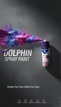 صبغ الرش من شركة دولفين العالمية (Dolphin Spray Paint) هو نوع من الدها...