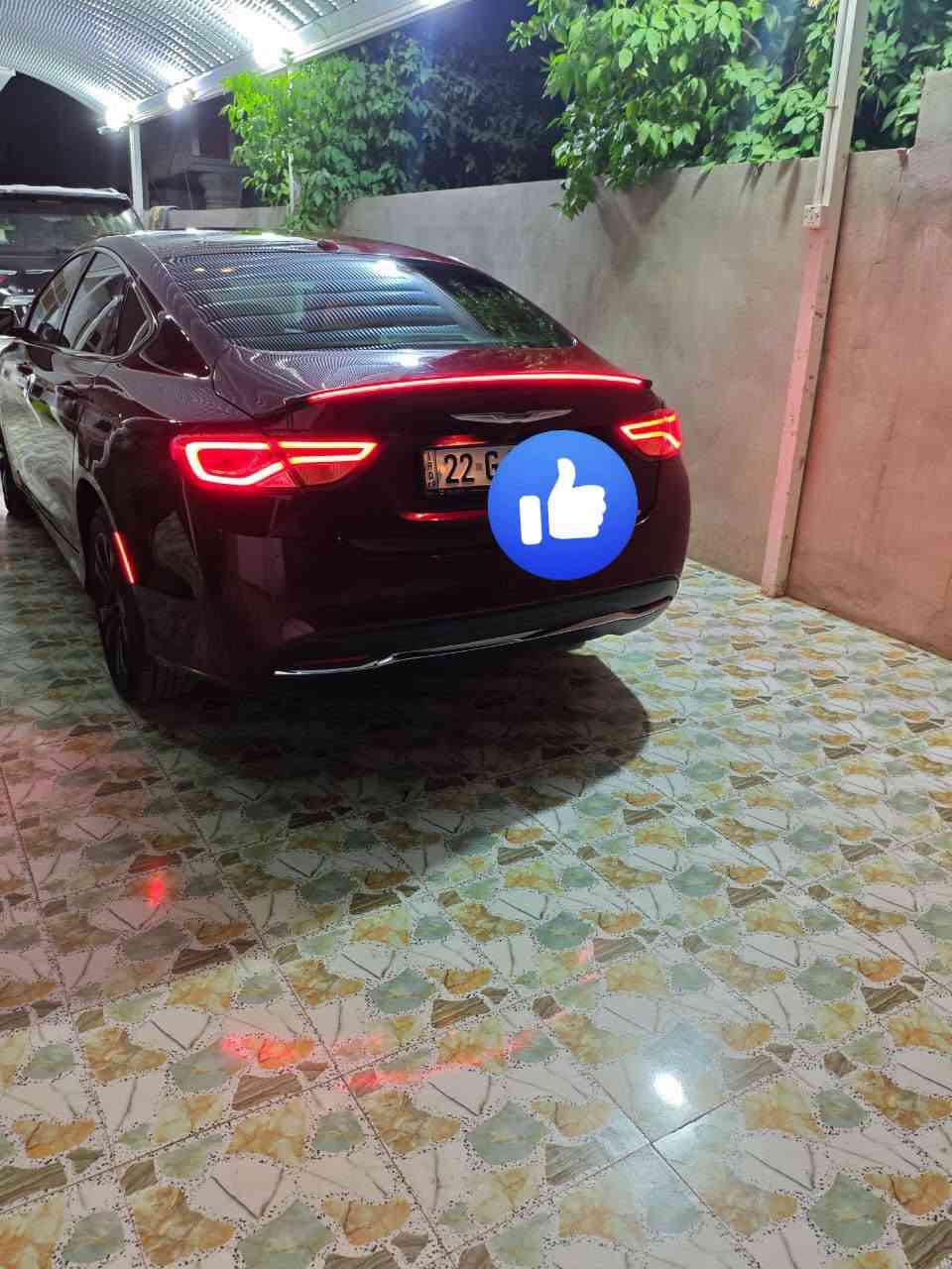 🌹 اللهم صلِّ وسلم على نبينا محمد ﷺ 🌹

🚗 للبيع | كرايسلر 200 (Chrysler 200) موديل 2016 🇺🇸

🔹 الموديل: 2016
🔹 المحرك: 2.4 لتر (4 سلندر)
🔹 القير: أوتوماتيك 9 سرعات
🔹 الدفع: أمامي (FWD)
🔹 اللون: خمري مميز
🔹 الداخلية: بيج نظيفة جدًا
🔹 رقم السيارة: أربيل

✅ محرك اقتصادي وقوي.
✅ قير ناعم وتبديلات سلسة.
✅ مكيف ممتاز.
✅ شاشة لمس + بلوتوث.
✅ مثبت سرعة.
✅ السيارة بحالة جيدة وجاهزة للاستخدام اليومي.

📸 صور السونار وتقرير الفحص متوفرة 

📍 الموقع: ديالى - جديدة الشط.

💰 السعر: 110 ورقة، وبيها مجال

📞 للاستفسار والاتصال:

***********

***********

🔹 الرجاء التواصل. الله يبارك لصاحب النصيب. 🤍
