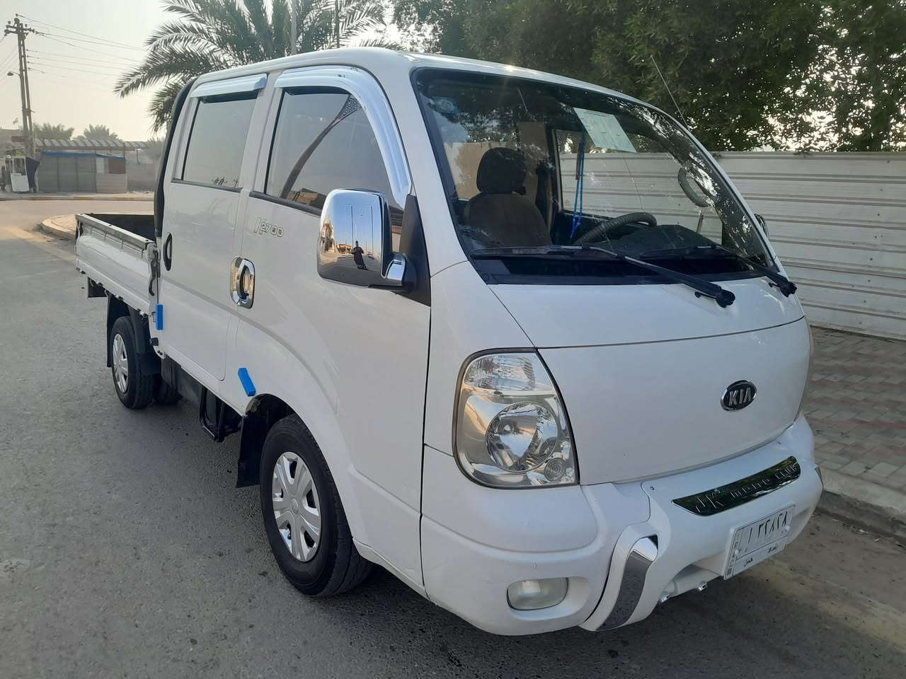 للبيع كيه موديل ٢٠٠٩ رقم بغداد مشروع وطني السياره جديده بمعنى الكلمه مكفوله كفاله عامه كير محرك اكسل تخم تاير كله جديد تبريد ثلج العنوان بغداد الطارميه الشراي الهاتف *********** # ***********
