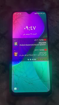 انفنكس هوت 10 • شاشة مكسورة • بدون منفذ شريحة