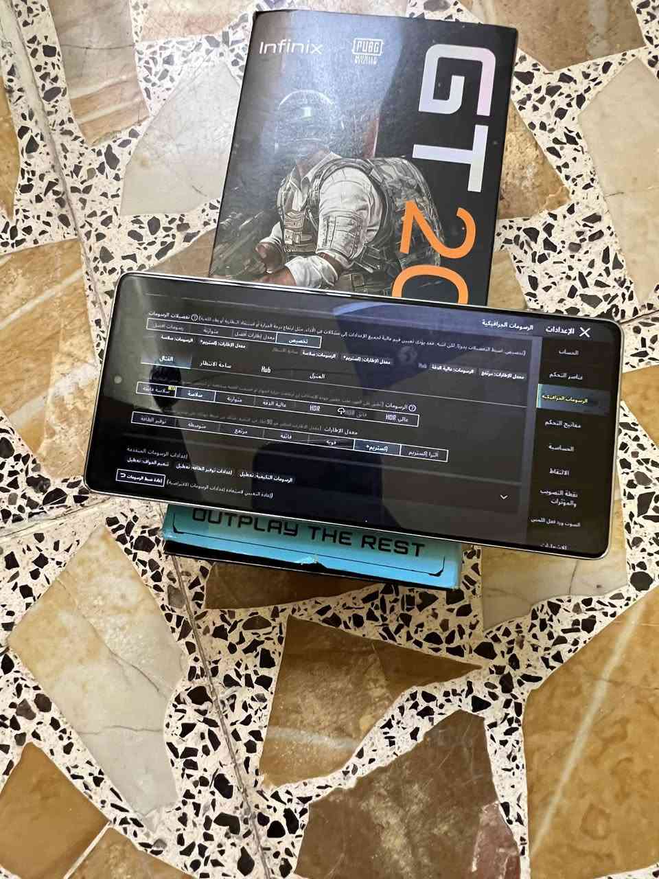 Infinix GT 20 Pro ويا كارتون وسماعه محيطيه ***********
