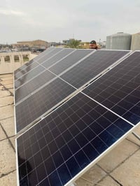 منظومة شمسية • ألواح ايكو ٦٤٥واط • بطارية ٣٠٠أمبير