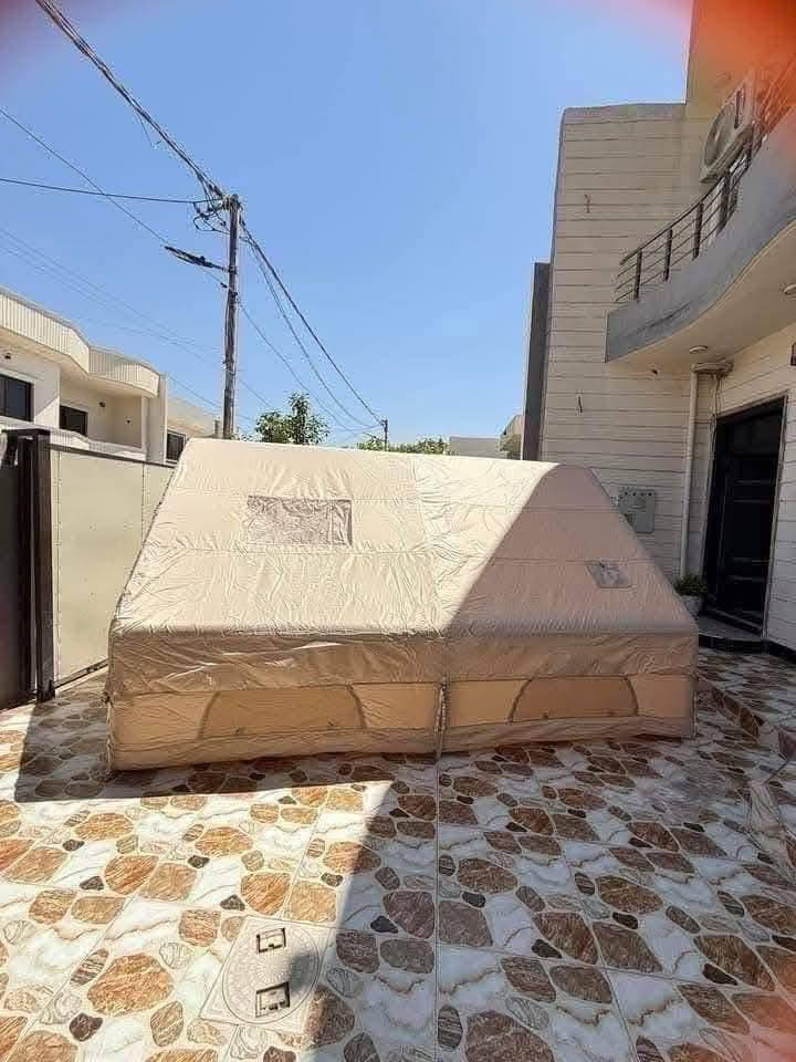 متوفر خيم النفخ ماركه اوربي لون صحراوي المميز
تكفي10 نفرات القياس الطول 4 متر  والعرض 3 متر  سانتيم ارتفاع  2متر  تحتوي على بانوراما وعلى مدخنه  وخرطوم هوا  ملحقات  بمب يدوي جنطه وحبال وسكك السعر 400 الف يوجد توصيل واتساب ***********ًً
