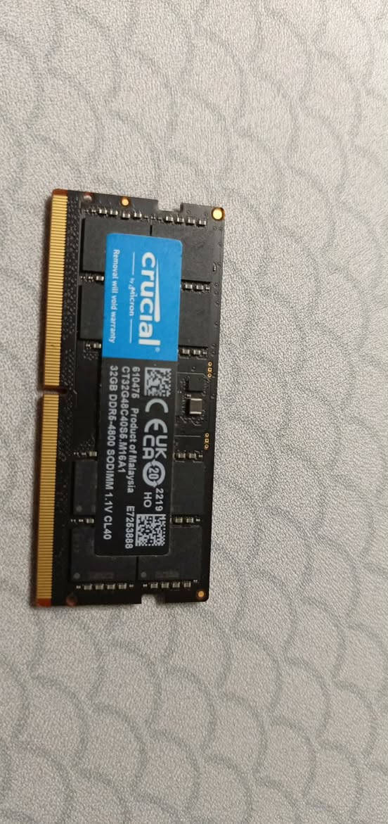 سلام عليكم
رامات للبيع 
Crucial ddr5 32 gb 4800mhz رام لابتوب 
Coarsair vengance lpx ddr4 8 gb 3200
Coarsair vengance lpx ddr4 16 gb 3200
رامات دسكتوب 8*2 16 gb 2400mhz


**إذا كنت صاحب هذا الإعلان وتريد حذفه لأي سبب، رجاءا أرسل رسالة إلى الدعم الفني**