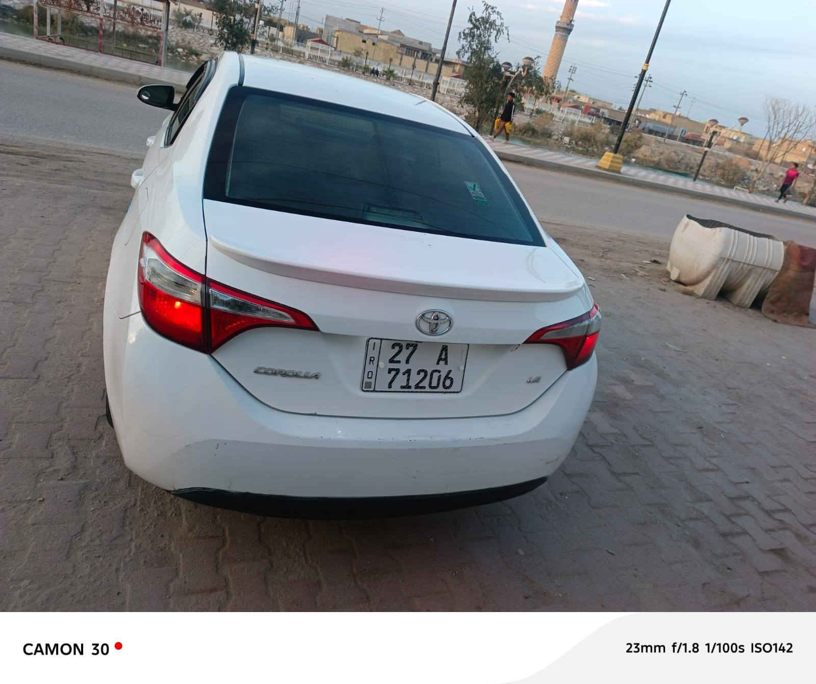 السلام عليكم
كورلا للبيع موديل 2016 رقم ذي قار دولي بسمنه سنويه لل 30 حادثه جاملغ وبنيد 
جاهزه مكينه وگير1800 شرط جديد ومامفتوحات حداديه تخم تاير تبريد كهربائيات شاشه كامره كلها شغاله
السعر ب 103
رقمي ***********
