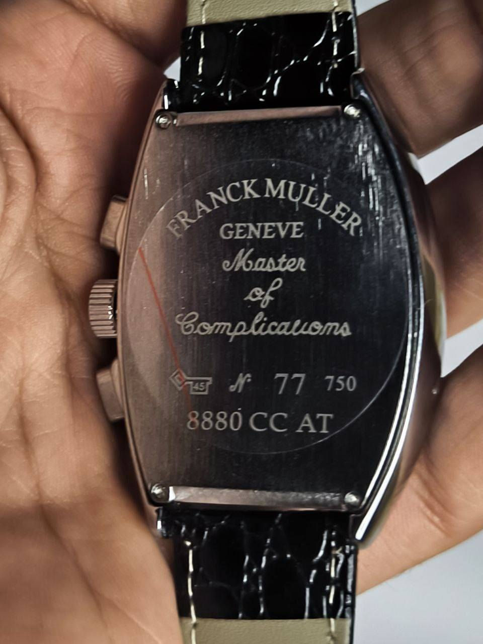 ساعة من ماركة فرانك مولر FRANCK MULLER
تحفة فنية 
مكينة  اوتماتيك قلب مفتوح كونكراف ( جميع السناتر شغالة )
ميناء مميزة مزودة بمنفذ تاريخ مع اميال لامينوس 
زجاج زفير ضد الخدش 
ضد الماء والغبار 
 سير جلد مميز 
مختمة بالكامل 

السعر :-  80  ع اول تم 
للحجز والاستفسار يرجى مراسلة الصفحه


**إذا كنت صاحب هذا الإعلان وتريد حذفه لأي سبب، رجاءا أرسل رسالة إلى الدعم الفني**