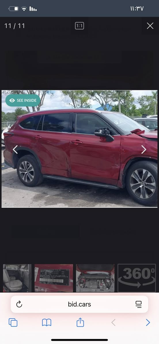 ‏ TOYOTA HIGHLANDER, XLE
تويوتا هايلاندر موديل 2022  وارد امريكي. 

الضرر  حزام مرفق مع الصور. 

ماشية 138 الف ميل 

محرك ستة سلندر بانزين

_بصمة

_سلايد

_كشنات جلد 

_كشنات تدفئة امامي 

_كشنات كهرب جهتين 

_صندوك كهرب 

_رادار امامي 

_رادار بالمري 

_تبريد منفصل

_ثلاث قطع تبريد

_سبعة راكب 

‏_auto hold 

_ثلاث وضعيات قيادة 

_هندبريك بصمة

_كروز سرعة

_مثبت مسار 

وباقي مواصفات XLE المعروفة 

السيارة ممرقمة . فحص أي محافضه تترقم 

للتواصل على الخاص***********
