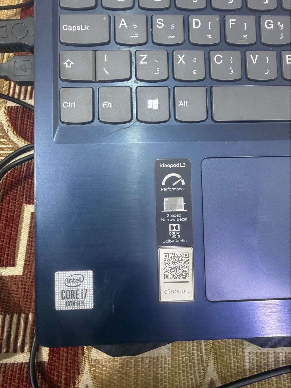 💻 للبيع لابتوب Lenovo IdeaPad L3-15IML05

✨ المواصفات:
🔹 المعالج: Intel Core i7-10510U – الجيل العاشر
🔹 الرام: 4GB DDR4
🔹 التخزين: 1TB HDD
🔹 كارت الشاشة: NVIDIA GeForce MX130 2GB
🔹 كارت مدمج: Intel UHD Graphics
🔹 الشاشة: 15.6 إنج – Full HD 1920×1080
🔹 النظام: Windows 11 Pro – 64 bit
🔹 Wi-Fi + Bluetooth 5.0
🔹 كاميرا 720P
🔹 يحتوي على DVD Drive
🔹 منافذ HDMI + USB 3.2 + مدخل سماعة

💰 السعر: 600,000 دينار عراقي

✅ مناسب للدراسة، للتصميم، العمل المكتبي، التصفح والاستخدام اليومي.

🎁 الملحقات المرفقة مع اللابتوب:
🔹 الشاحن الأصلي 65 واط
🔹 ماوس لاسلكي
🔹 كيبورد ⌨️
🔹 5 in 1 أدبتر
🔹 قاعدة تبريد للابتوب (Cooling Pad) ❄

✉️ للاستفسار : *********** ناصرية, ذي قار
