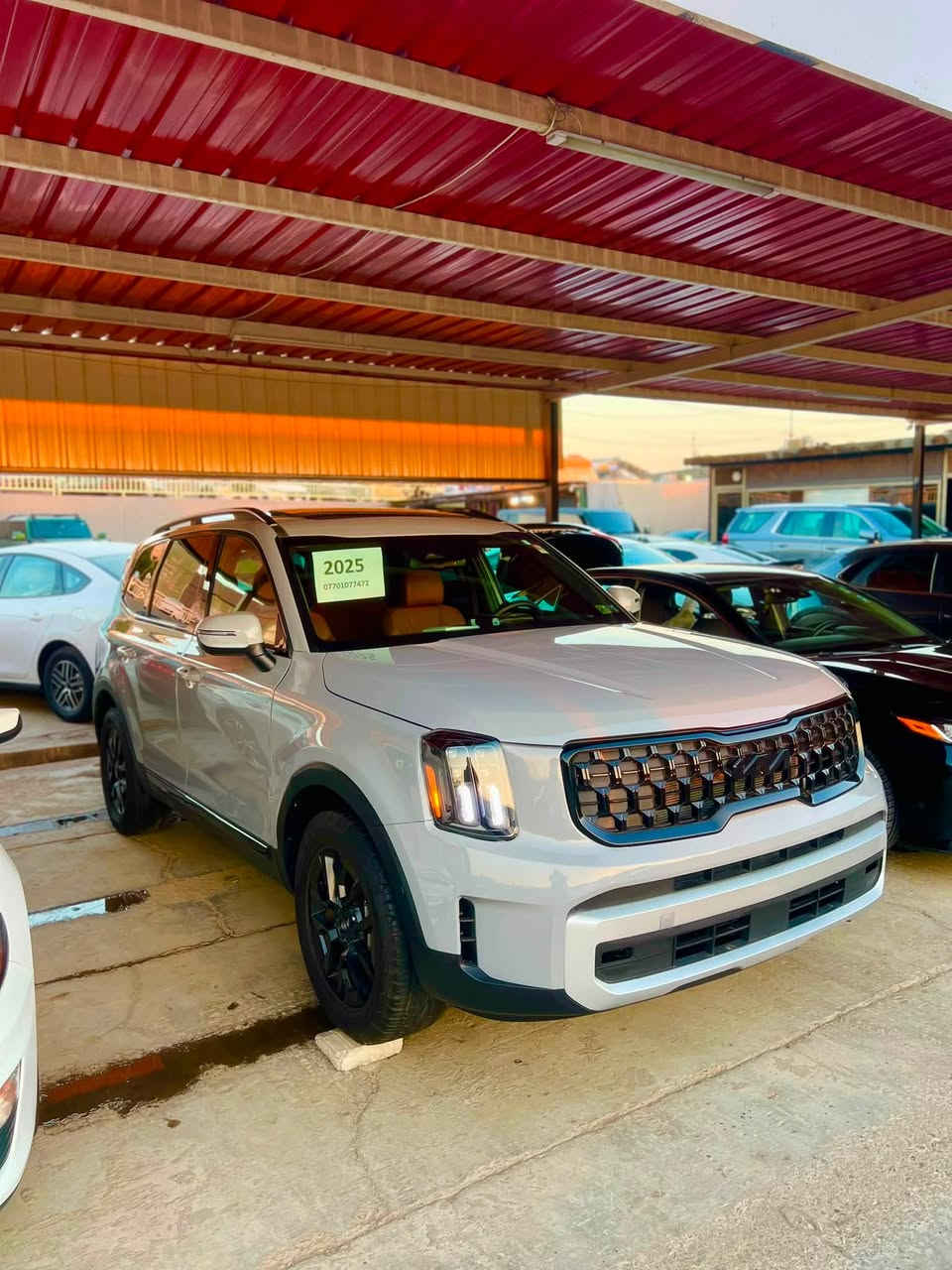 KIA TELLURIDE EX PRO 2025
كيا تليورايد EX PRO موديل :2025

  اللون : سمنتي مميز

عدد المقاعد (7) راكب

عداد المسافة : ٦ الف مايل

حجم المحرك : V6 3.8L (6.سلندر)

السعر ٢٩٥ $$ورقه

 ملاحظة السيارة : فقط باب وربع جاملغ بدون دواخل  ارباك ستيرن

✅بدون رقم بشرط الترقيم شمالي

رقم شاصي 5XYP3DGC4SG589886 

المواصفات

فـــول فـــول مـــواصـــفات 1/1

داخل مشمش بيلادي

فتحة سقف سلايد 

مرايا شفط كهرباء 

مرايا اشارات 

بردات ابواب بيلادي

كيـــج الكتـــرونـــي

 بصمة ابـــواب 

بصمة تشـــغـــيل 

تشـــغـــيل عـــن بعد

شـــاشـــة كبير لمـــس

شحن وايـــرليـــس

كـــاميـــرا

هاند بريك بصمة

اوتو هولد (𝐀𝐔𝐓𝐎 𝐇𝐎𝐋𝐃)

اوتو ستارات (𝐀𝐔𝐓𝐎 𝐒𝐓𝐀𝐑𝐓)

اوتو ستوب (𝐀𝐔𝐓𝐎  𝐒𝐓𝐎𝐏)

رادار امامي (تحديد مسار)

رادار جانبي  (نقاط عمياء)

رادار خلفي (التحذير من الاصطدام)

حساسات امامي

حساسات جانبي 

حساسات خلفي 

نظام (𝐄𝐂𝐎)

نظام (𝐍𝐎𝐑𝐌𝐀𝐋) 

نظام (𝐒𝐏𝐎𝐑𝐓)

نظام (𝐂𝐎𝐌𝐅𝐎𝐑𝐓)

   ❄️❄️نظام(𝐒N𝐎𝐖)

نظام (𝐒𝐌𝐀𝐑𝐓)

كشنات جلد

كشنات كهربائي

كشنات تبريد

كشنات هيتر

تحكمات استيرن 

استيرن هیتر

تبريد لمس 

تبريد مركزي 

صندوق شفط كهربائي 

لايتات (𝐋𝐄𝐃) ليد عدسة زينون بيلادي

بكلايتات (𝐋𝐄𝐃) ليد بيلادي

ويل كروم بلاك

بعد هواية مواصفات…

‏‎تفاصيل اكثر الاتصال علی ارقام التاليه 

‏ WhatsApp-Viber 

☎️***********

‏‎عنوان📍سليماني
