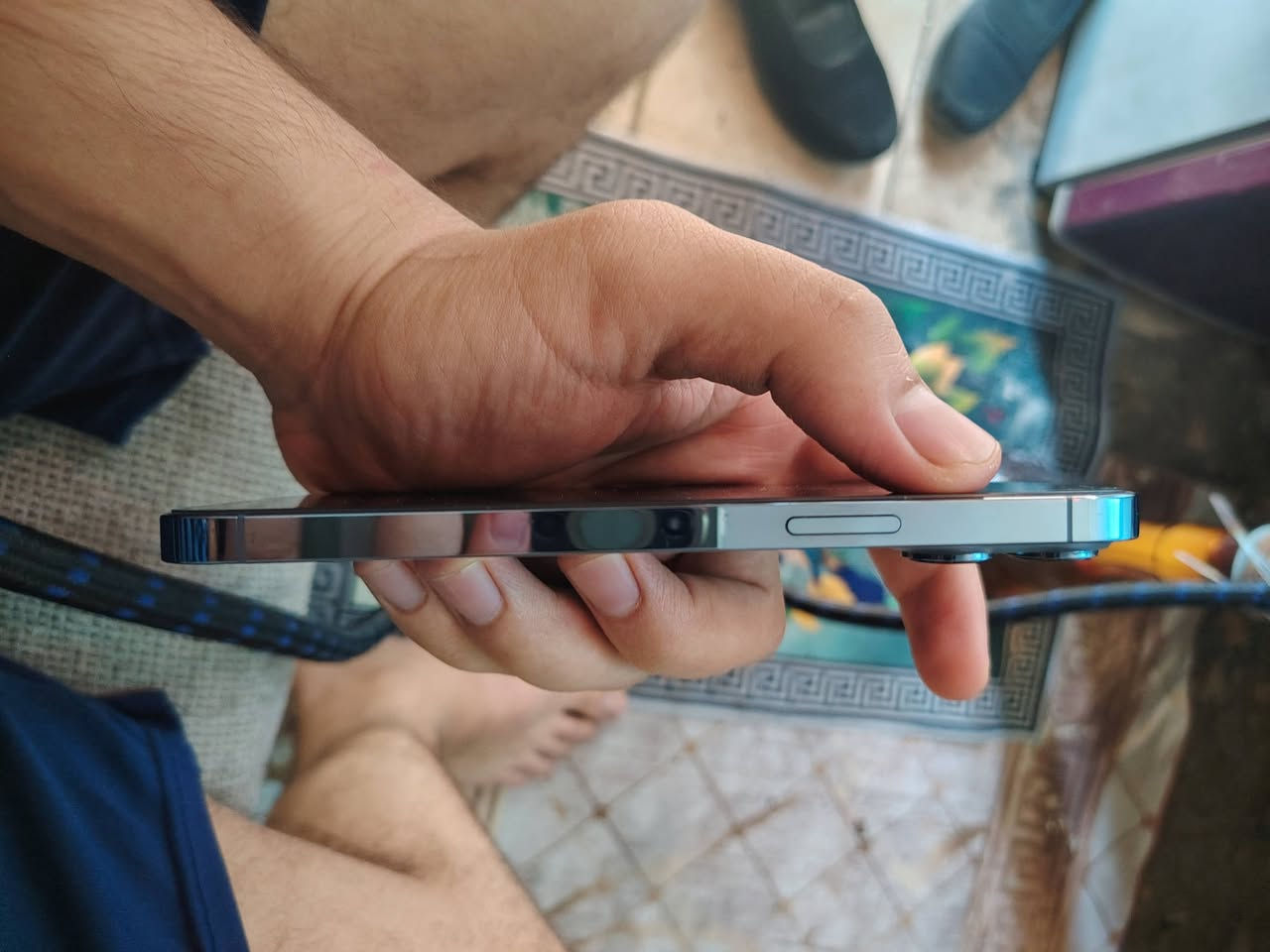 سلام عليكم
13برو ماكس ماستر شرق اوسط ذاكره 256 بطاريته 81
مكفول كفاله عامه من الزلغ نضافه100/100 ملحقات كارتونته الأصلية وكيبل 
العنوان مدينه الصدر 
السعر740
الرقم***********
