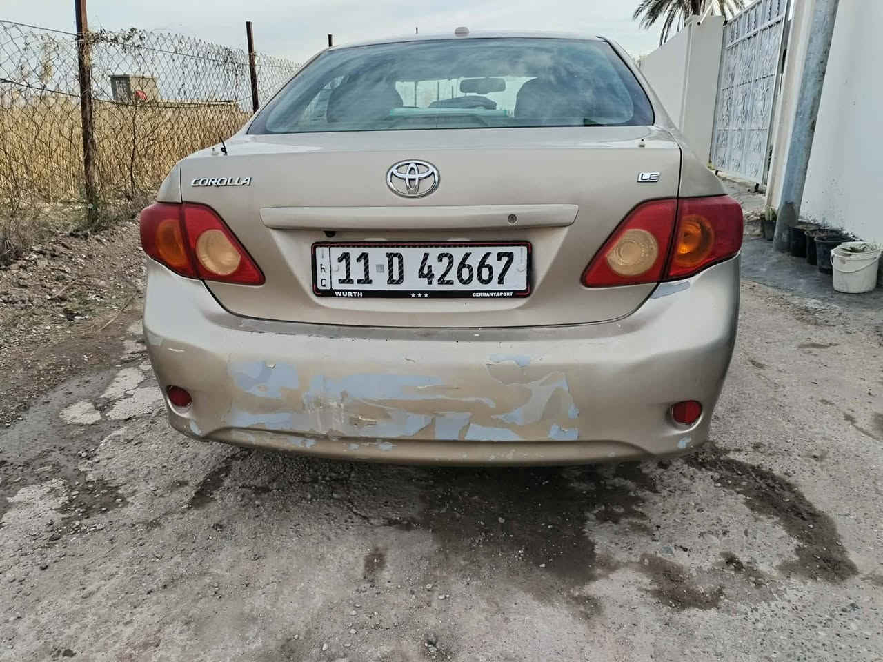 السلام عليكم
للبيع كورلا وارد أمريكي موديل 2009 رقم بغداد بسمي سنويه السيارة جاهزه مابيه اي نقص سياره محرك ١٨٠٠ حادثه مال امريكه تبديل جاملغ امامي بدون دواخل وبدون ايرباك السيارة جارده يرادله صبغ فقط رقم الهاتف ***********/***********
