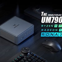 ميني بيسي قوي جدا MINISFORUM UM790 PRO معالج R9 7940HS رامات 16GB DDR5...