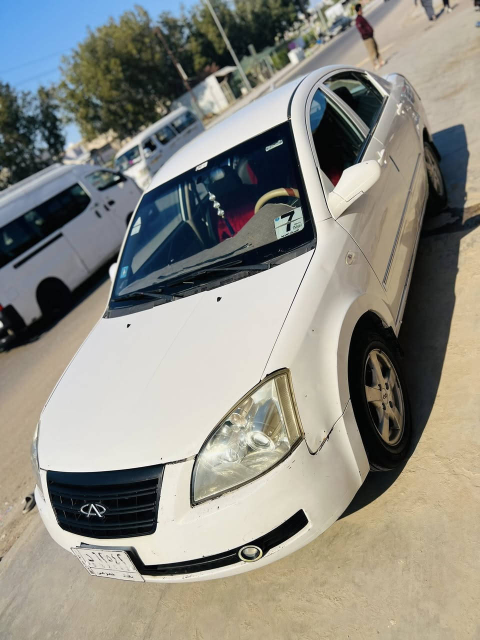 السلام عليكم جميعاً 
شيري A520 
مكفولة كفاله عامة عدا الخياسات الي موضحه بالصورة 
محور مكينه وكير كورلة 
موديل 2012 سنويه ل سنه 2028 
رقم بغداد شرط التحويل 
داخلها تضيف 100‎%‎  
تخم تاير 
حدادية الخلفيه تعبانه فقط 
كهربائيات كلها شغاله 
مكاني بابل سدة الهندية 
***********
