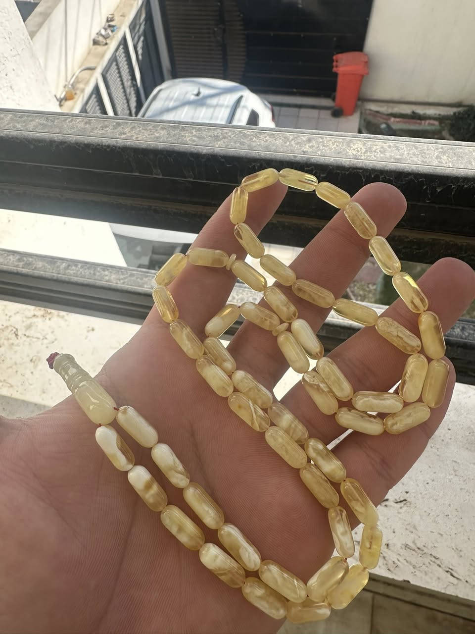 السعر داخل الصفحه 
ماشاء الله 
الهم صلى على محمد وال محمد 
مسباح كهرب كصه صنوبري كبسولي حر طبيعي تلطيخ سيراميك بعسل خامه تربل سوبر جميله 
وزن القطعه22g
عدد الحبات 54
يوجود توصيل جميع محافظات العراق 🚚


**إذا كنت صاحب هذا الإعلان وتريد حذفه لأي سبب، رجاءا أرسل رسالة إلى الدعم الفني**