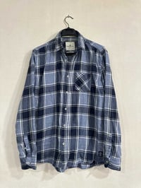 قميص توم تايلور • مقاس L • مربعات سماوي