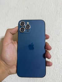 ايفون 12 برو ماكس ذاكره 256 بطاريه 100% مبدل شاشه نوعيه زينه وبطاريه (...