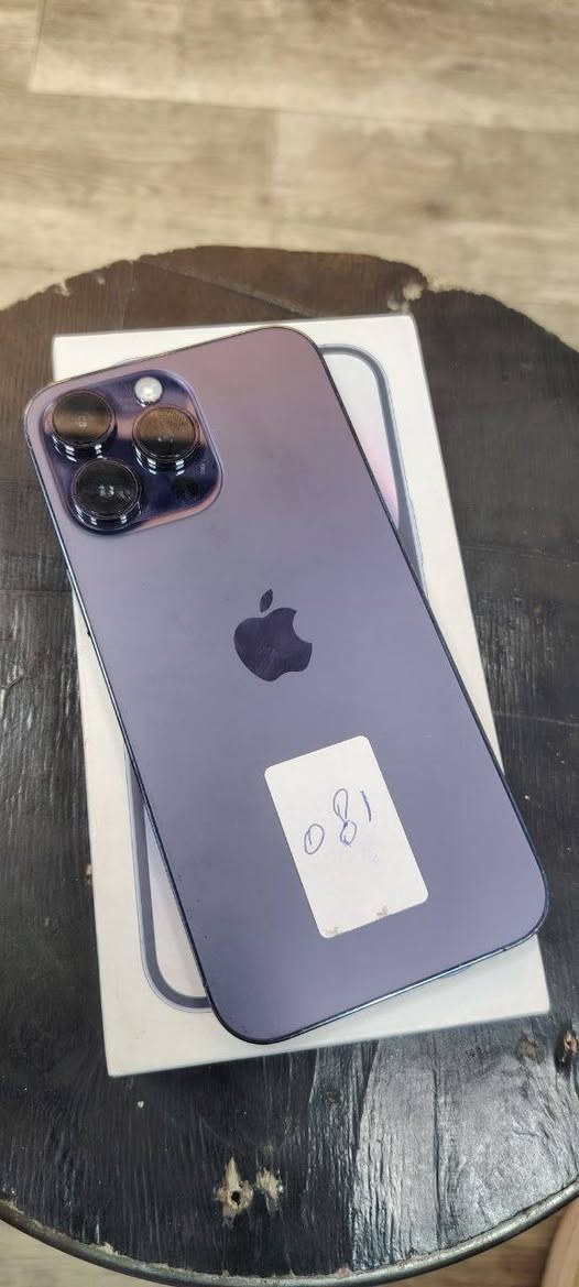 السلام عليكم
ايفون 14 برو ماكس 

ماستر نموذج M 

كامل ملحقات

ذاكرة / 256

بطاريه / 91

الجهاز / مكفول عل فحص

لون / بنفسجي

المكان / بغداد الدورة

***********

السعر / 840
