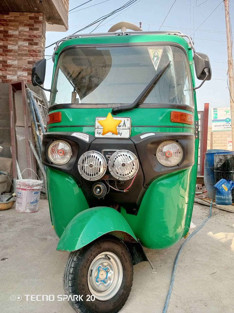 سلام عليكم 
تكتك للبيع موديل 2022شهر 10 قطره صبغ مابيه مرقمه سنويه بسمي تحويل ثاني محرك سبانه ممدون عليه محرك مكفول تخم تاير جديد رصعه خفيفه كلش بل غد مبينه تكتك مال جناي ونضافه كدام عينك العنوان بغداد الدوره السعر خاص *********** واتساب وتواجد فقط
