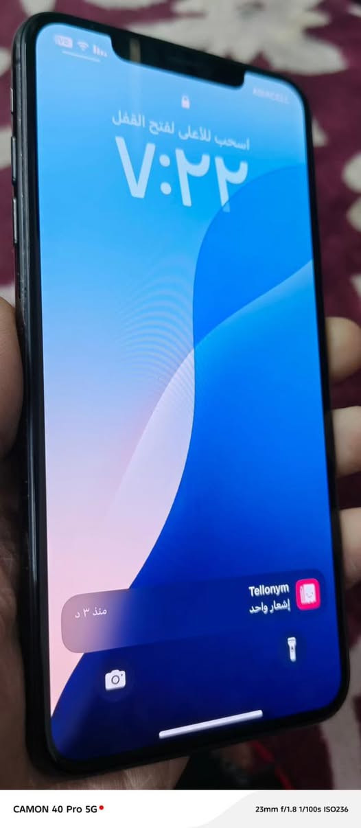 🟢متوفر بيع نقد و قسط🟢
iPhone XS Max - 256GB

🔋 74 متصرف

النضافة كدام العين الجهاز ما امبدل بي شي

ملاحظة 📝 قسط فقط كفيل 

موصل حي الوحده
 
تواصل واتساب فقط ***********
