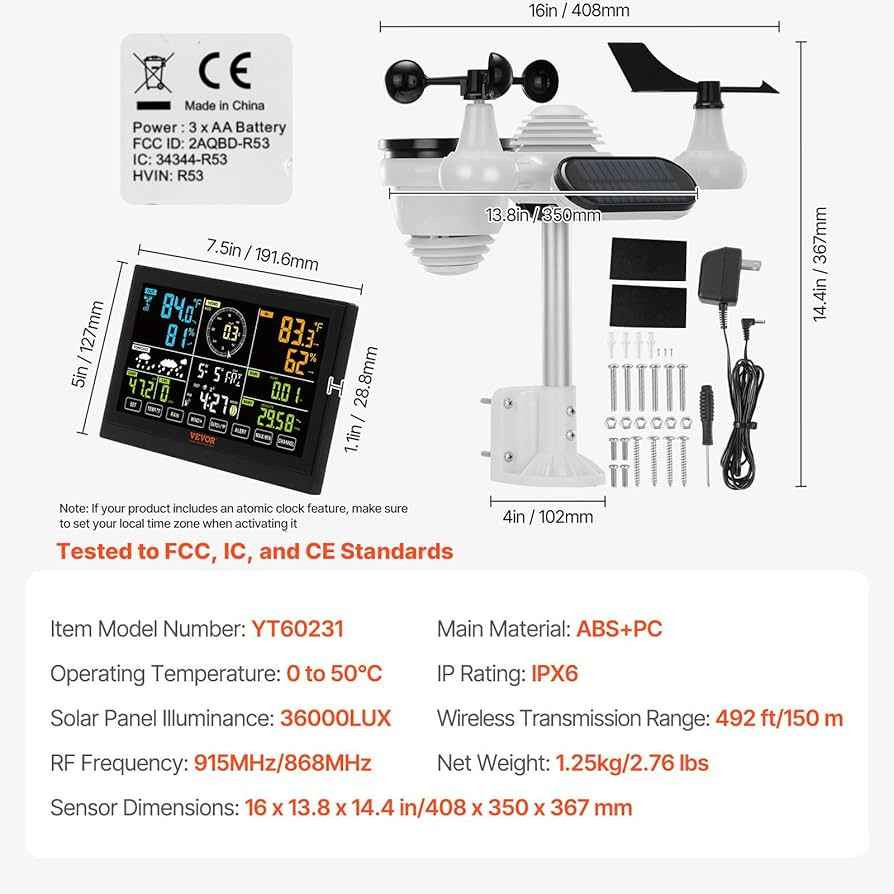 محطة أرصاد جوية 7في 1
قياس سرعة الرياح وأتجاهها
درجة الحرارة والرطوبة (الداخلية والخارجية)
معدل هطول الأمطار
مستويات الضوء والأشعة فوق البنفسجية
ضغط الهواء، نقطة الندى، التقويم، مراحل القمر
اتصال لاسلكي wifi أربيل, العراق


**إذا كنت صاحب هذا الإعلان وتريد حذفه لأي سبب، رجاءا أرسل رسالة إلى الدعم الفني**