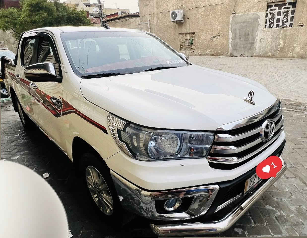 السلام عليكم
هايلوكس 2016 اوتماتيك 
ماشيه 163
رقم اربيل باسمي 
سنويه للـ29
مكان السياره بغداد
***********
