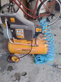 كمبريسر هواء 24لتر للبيع جديد مستخدم قليل شركة انجيو معروف الشراي يتصل...