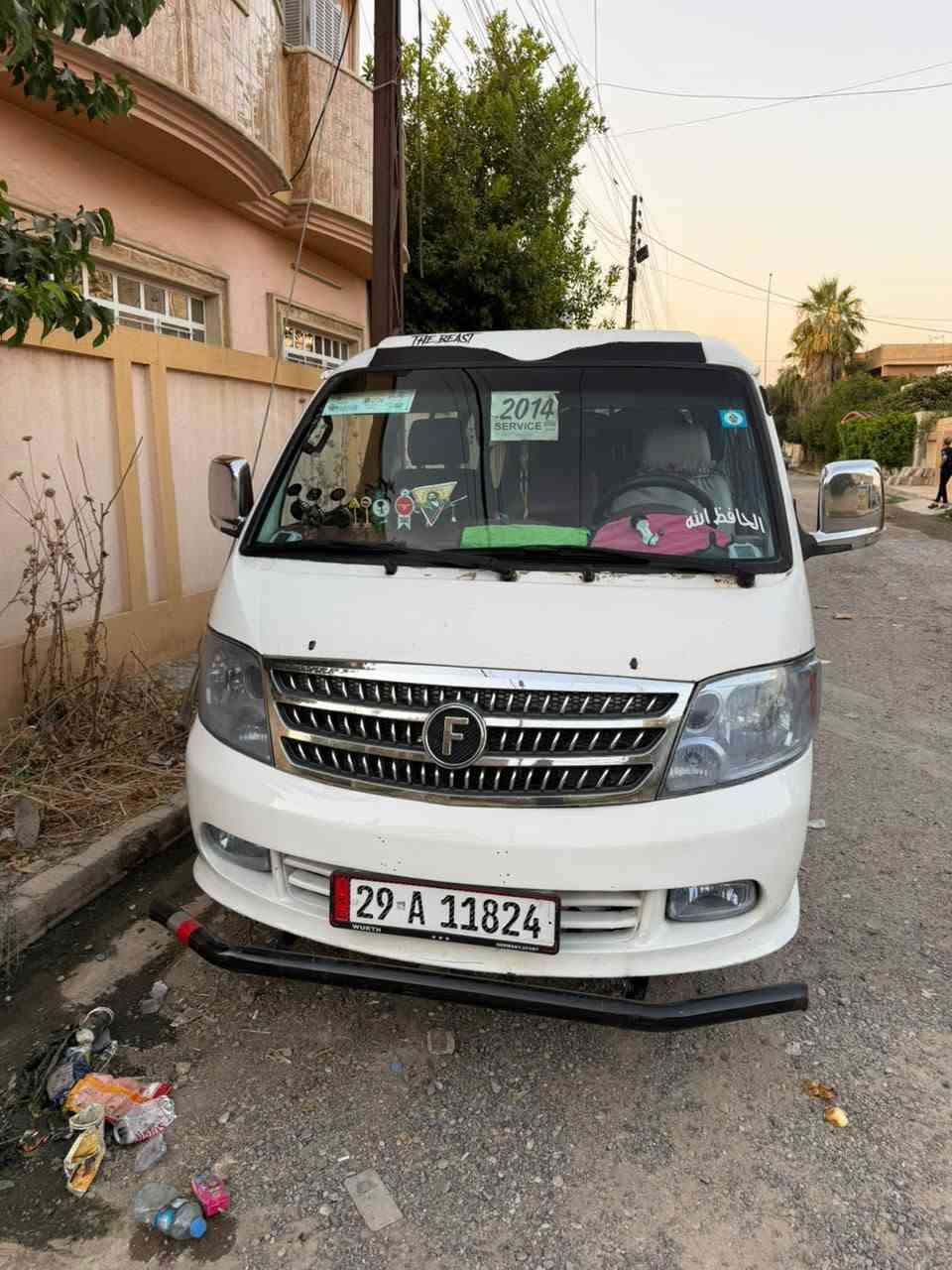 فتون موديل 2014سياره نضيفه حيلل طخم تايرات درع امامي درع خلفي كير مكينه اكسن كلو شرط سنويه جديد رقم انكليزي رقم الهاتف ***********
