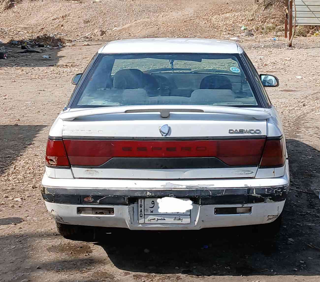 سلام عليكم...دايو أسبرو للبيع...موديل 1994 بأسمي...رقم بغداد...آلسعر 32 وبيه مجال أتصل وتدلل(***********)...
