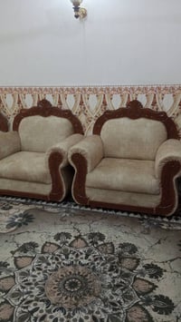 طقم قنفات ٧ قطع • ٢ قنفات كبار • نظيف مثل الجديد