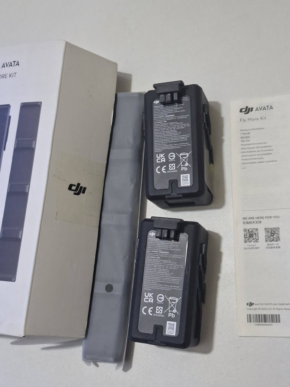 السلام عليكم ، للبيع بكج بطاريات درون دجي افاتا الأصلية DJI Avata Fly More Kit جديدات بالكارتون غير مستخدمات نهائياً، البكج كامل بيه بطاريتين وهاب شحن، الموقع بغداد والسعر 215 وبيها مجال بسيط للشراي، للتواصل خاص أو واتساب ***********
