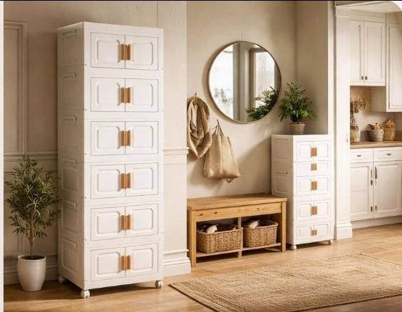 خزانات فانتازيا اللي رح ترتبلكم الدنيا حرفياً! 💜
👗 للملابس
👟 للأحذية
🧺 للعفش والأغراض اللي بدك تخبيها

🌸 مميزاتها:
• قابلة للطي 👉 بتوفري مساحة
• طبقات حسب اختيارك 😍
• أبواب مغناطيس بتحمي من الغبار
• خفيفة وسهلة الحركة مع عجلات 🛞
• قوية وتتحمل الاستخدام 💪
• شكلها مرتب وبيعطي لمسة حلوة للغرفة 💕
📏 المقاسات المتوفرة:
• المقاس الأول: 5 طبقات
ارتفاع 120 سم | عرض كبير 50 سم 👌
• المقاس الثاني: 6 طبقات
ارتفاع 140 سم | عرض خرافي 50 سم 🔥
🚚 يوجد توصيل والدفع عند الاستلام نقدا


**إذا كنت صاحب هذا الإعلان وتريد حذفه لأي سبب، رجاءا أرسل رسالة إلى الدعم الفني**