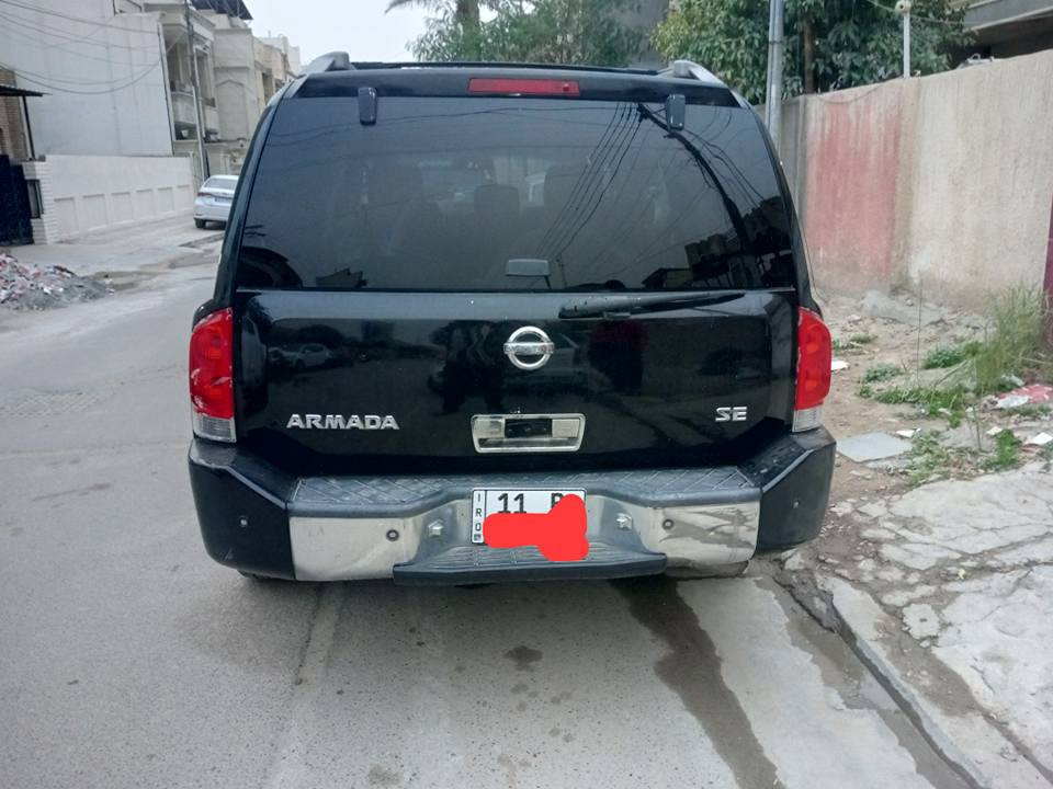 بيع أو امراوس نيسان ارمادة موديل 2007 بغداد دولي بسمي هزة جديدة وارد امريكي حادث جاملغ خلفي ايمن صبغ احزام محرك 8 سلندر حجم 5600 تخم تاير صدر أمامي خلفي جيد 7 راكب دفع رباعي تحكم استرين سكليتر كهربائي السعر على الخاص او اتصل بي واتساب *********** بغداد, العراق
